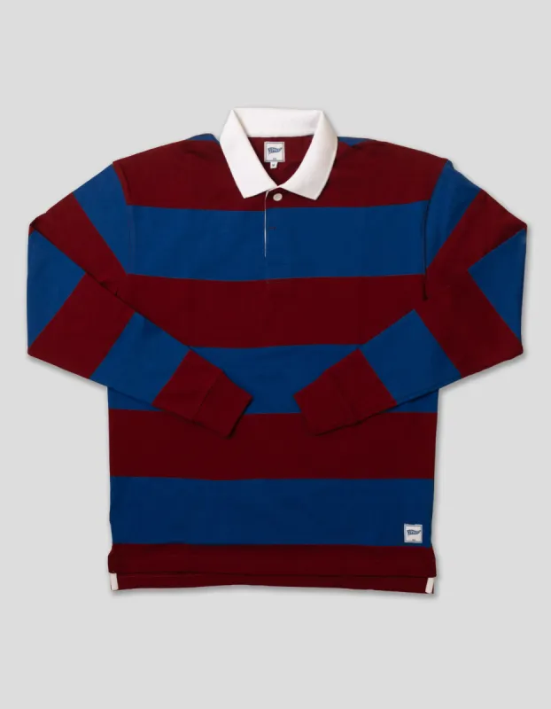 Block Stripe Rugby Shirt - Trim Fit sold by J. Press