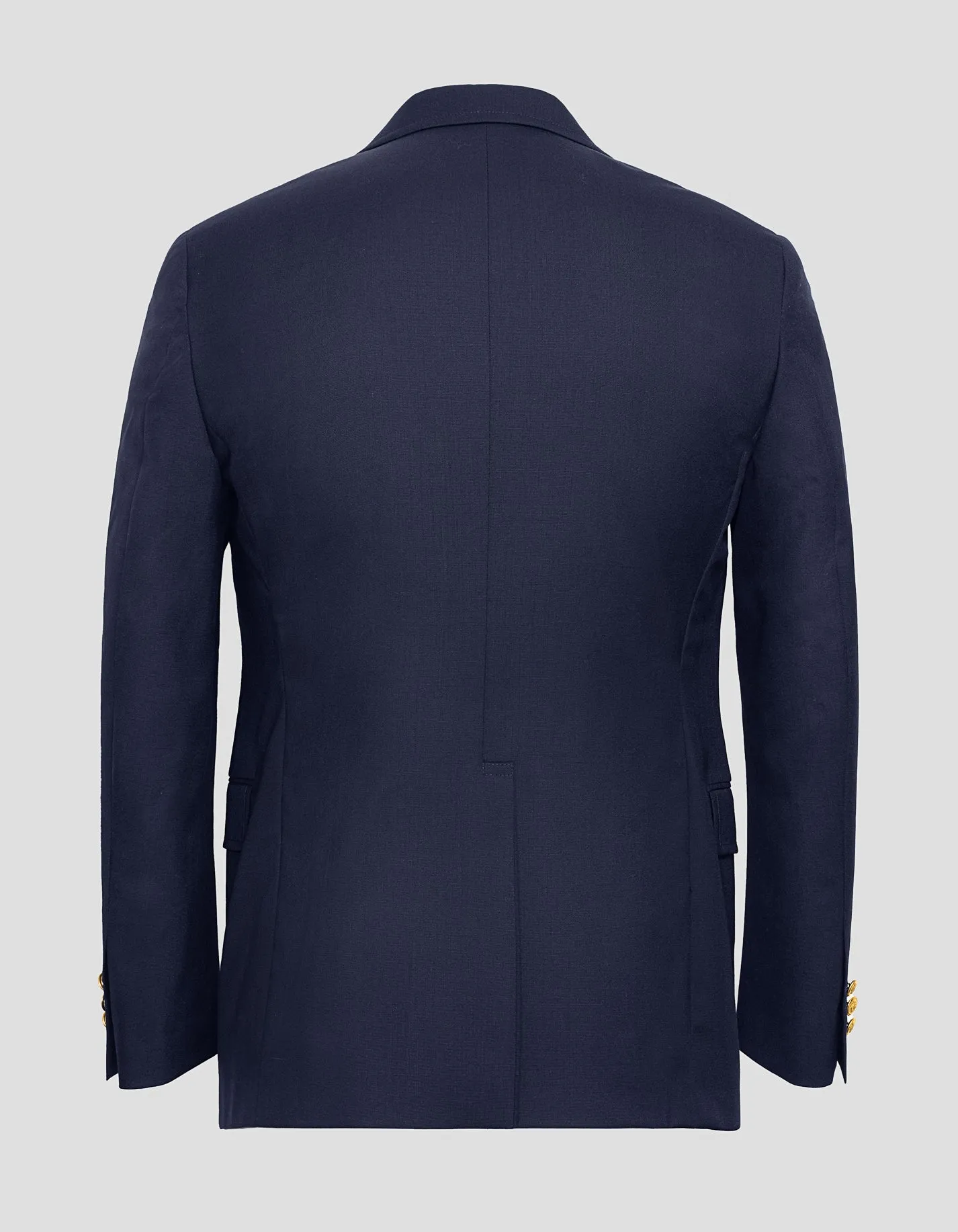 Made-in-USA Two-Button Darted Solid Navy Tropical Wool Blazer sold by J. Press product image thumbnail 3