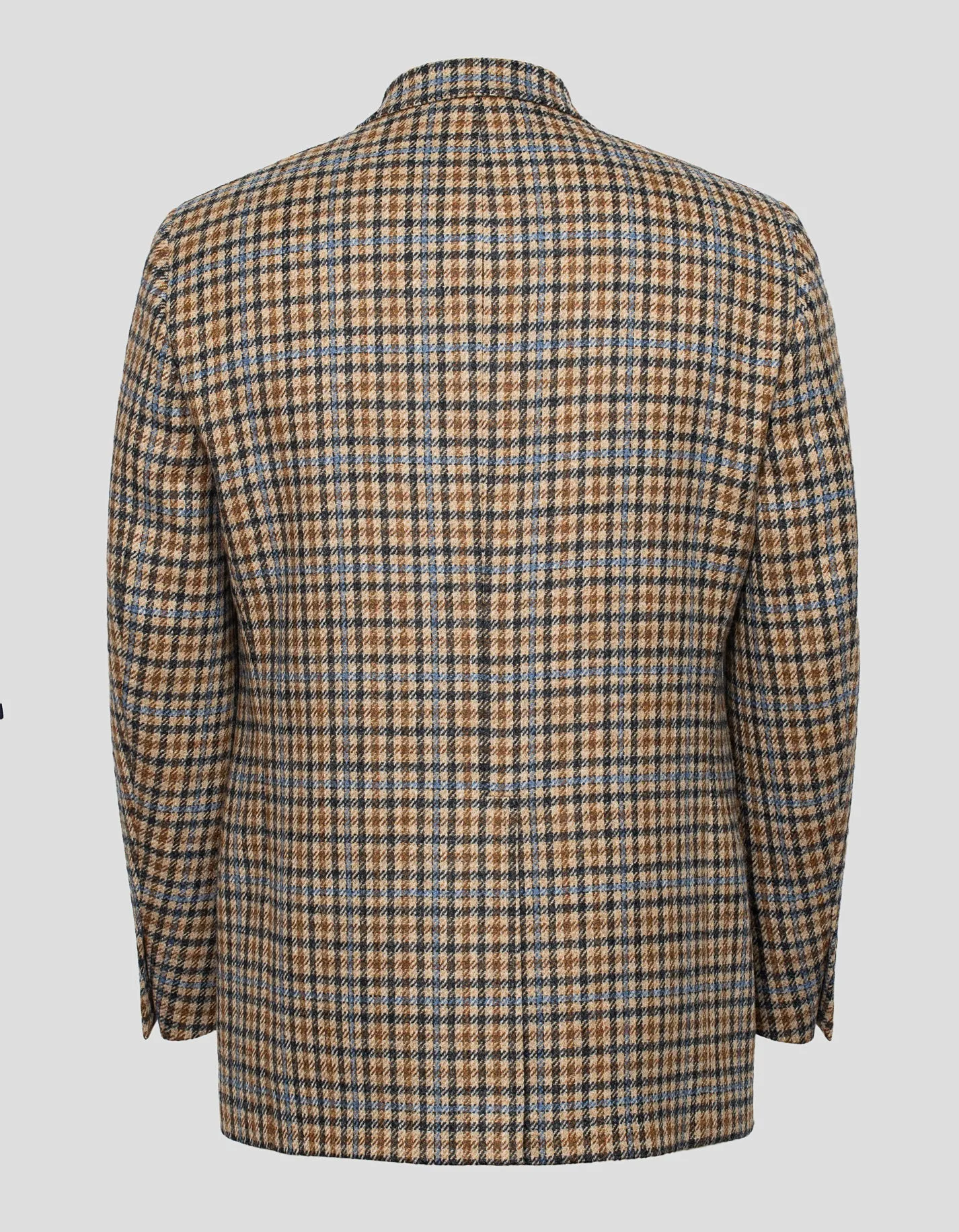 Made-in-Canada Tan Check with Blue Windowpane Sport Coat sold by J. Press product image thumbnail 2