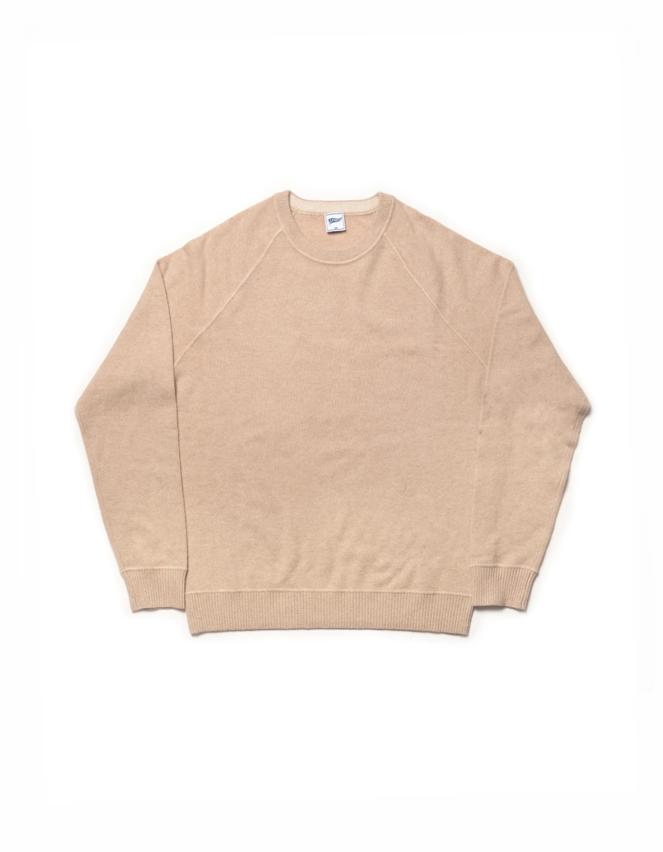 Tan Cashmere Crewneck Sweater - Trim Fit sold by J. Press