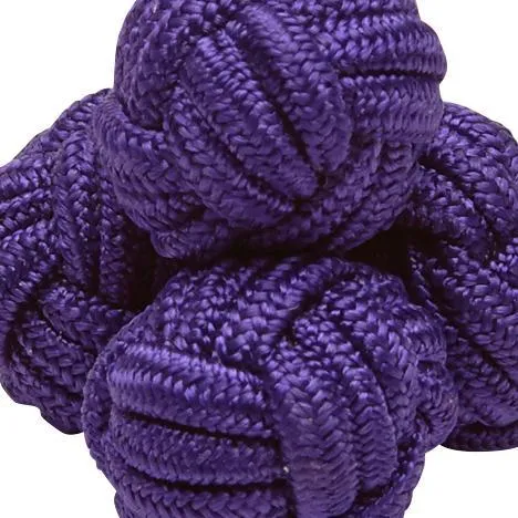 Purple Monkey's Fist Silk Knot Cufflinks sold by J. Press product image thumbnail 2