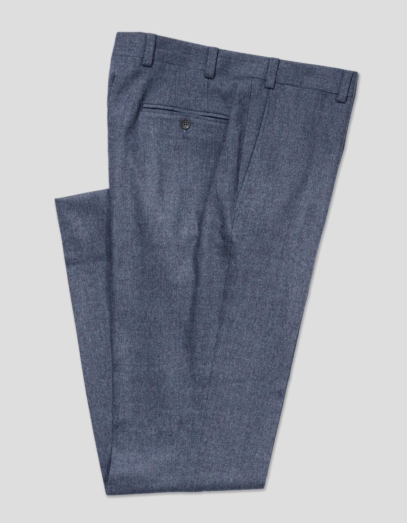 BLUE TIC WEAVE TROUSERS - CLASSIC FIT sold by J. Press