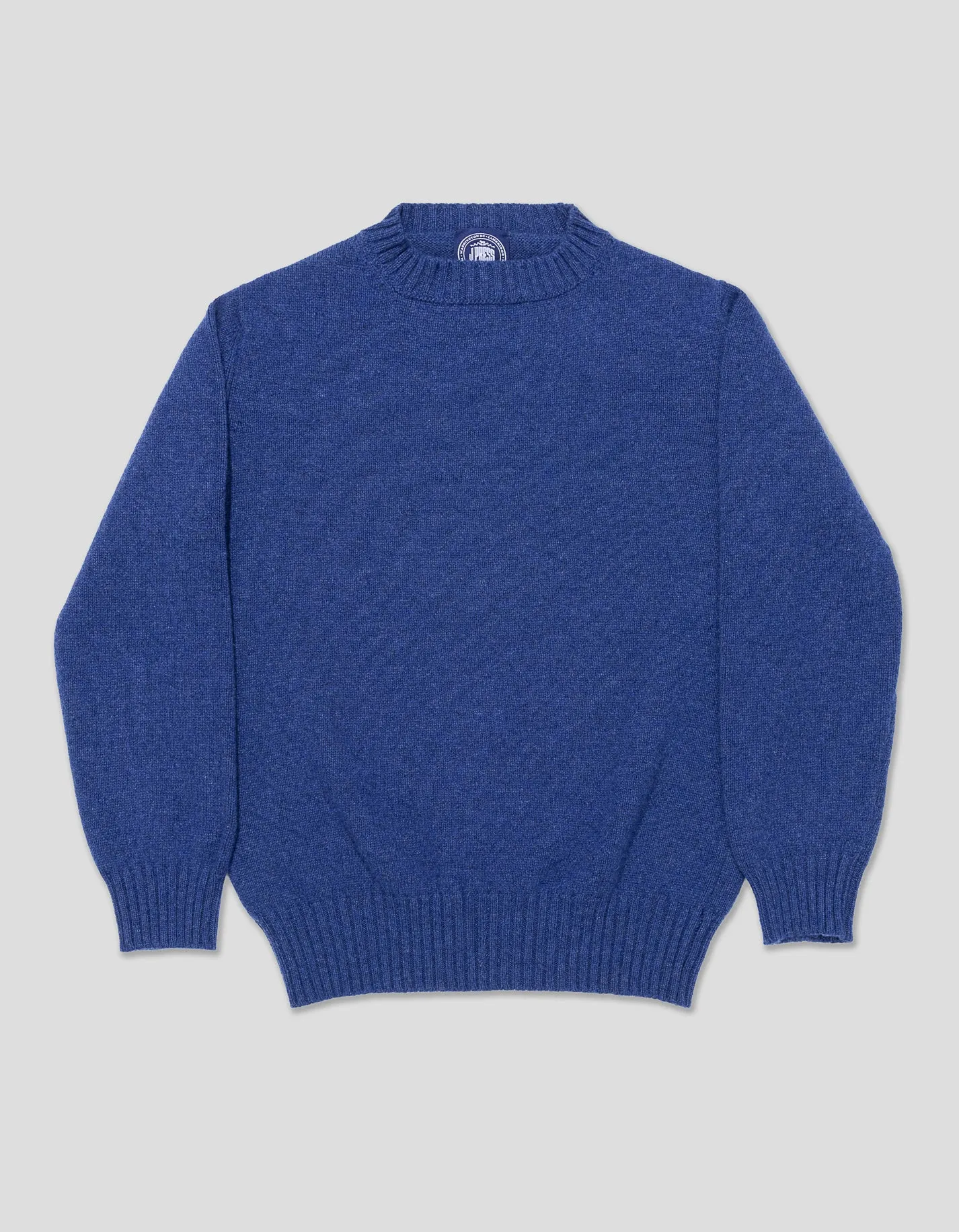 BLUE CASHMERE CHUNKY CREW NECK sold by J. Press