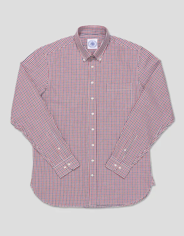 RED/NAVY/WHITE CHECK SPORT SHIRT sold by J. Press