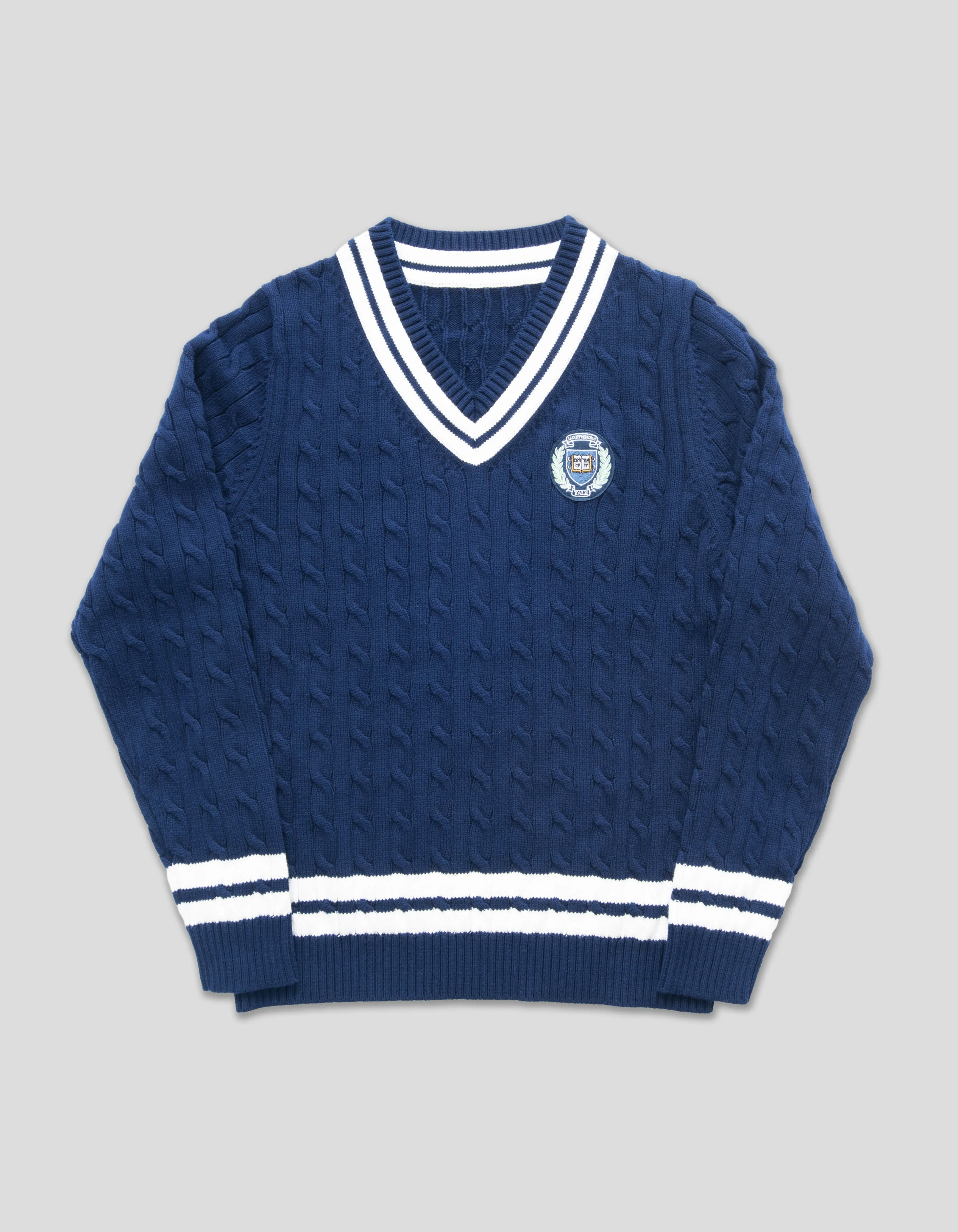 YALE TRIM FIT COTTON CRICKET SWEATER sold by J. Press