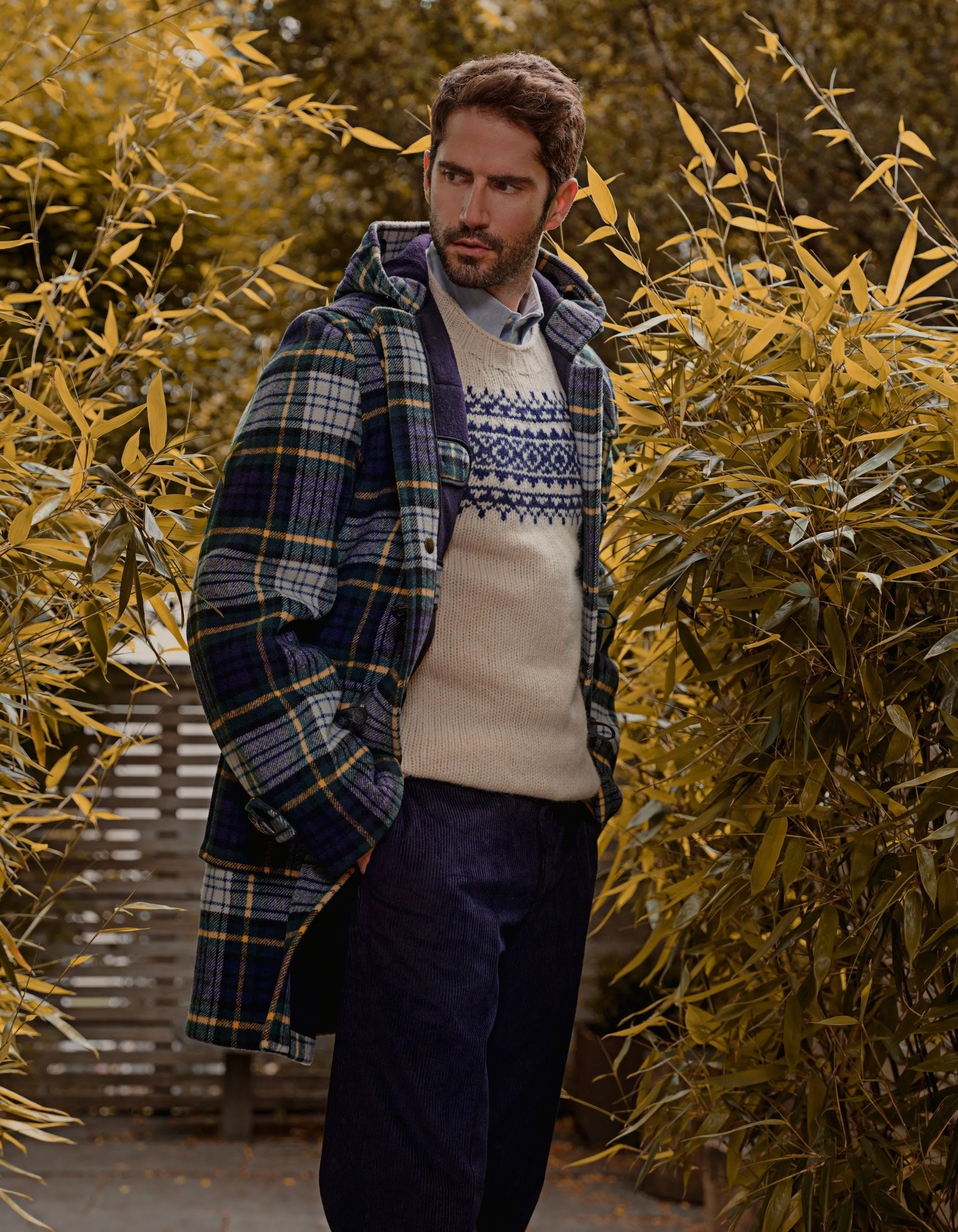 Made-in-England Dress Gordon Tartan Classic Morris Duffle Coat sold by J. Press product image thumbnail 2