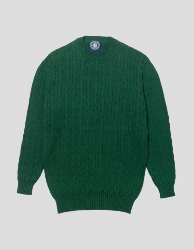 GREEN CASHMERE CABLE sold by J. Press