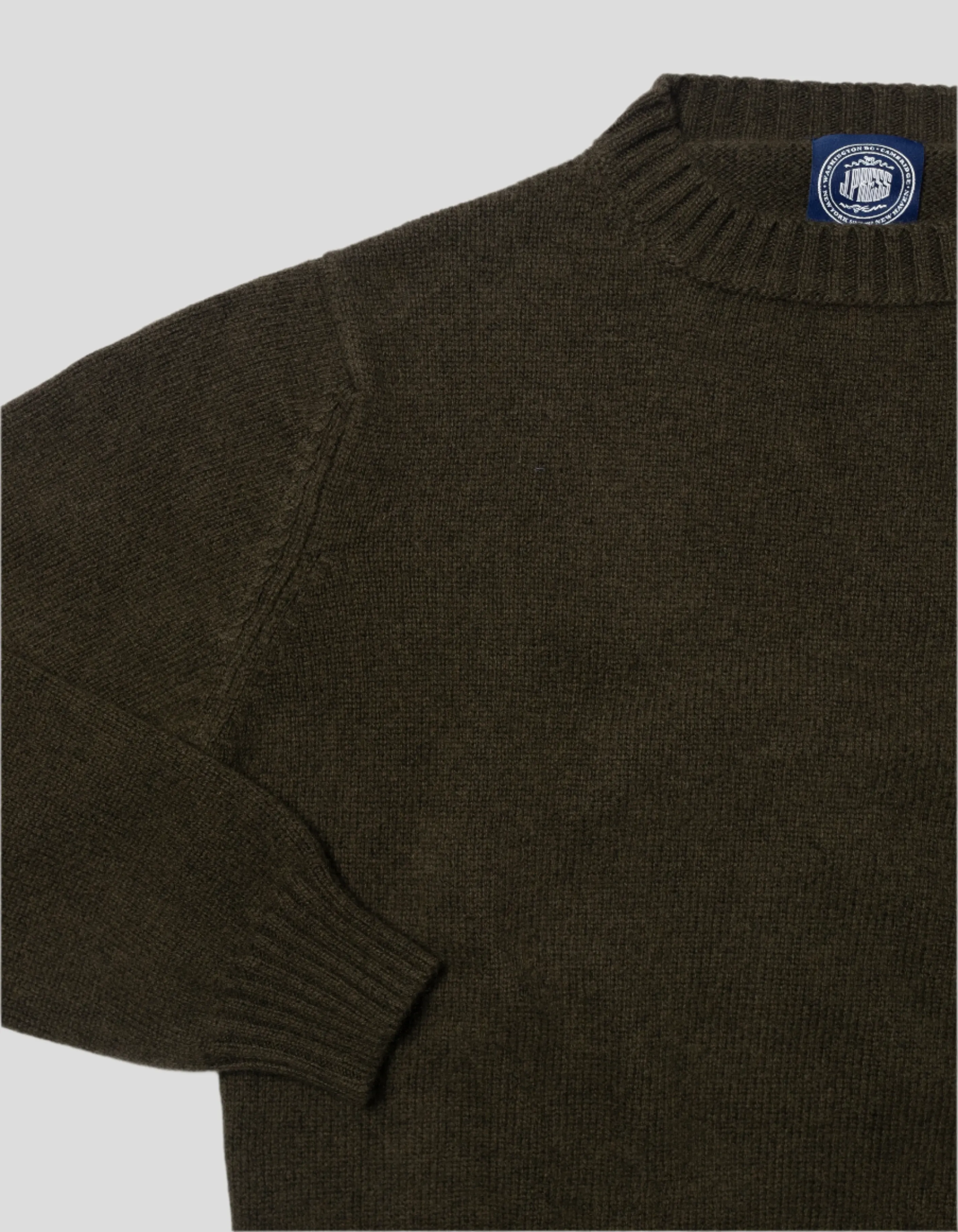 GREEN CASHMERE CHUNKY CREW NECK sold by J. Press product image thumbnail 2