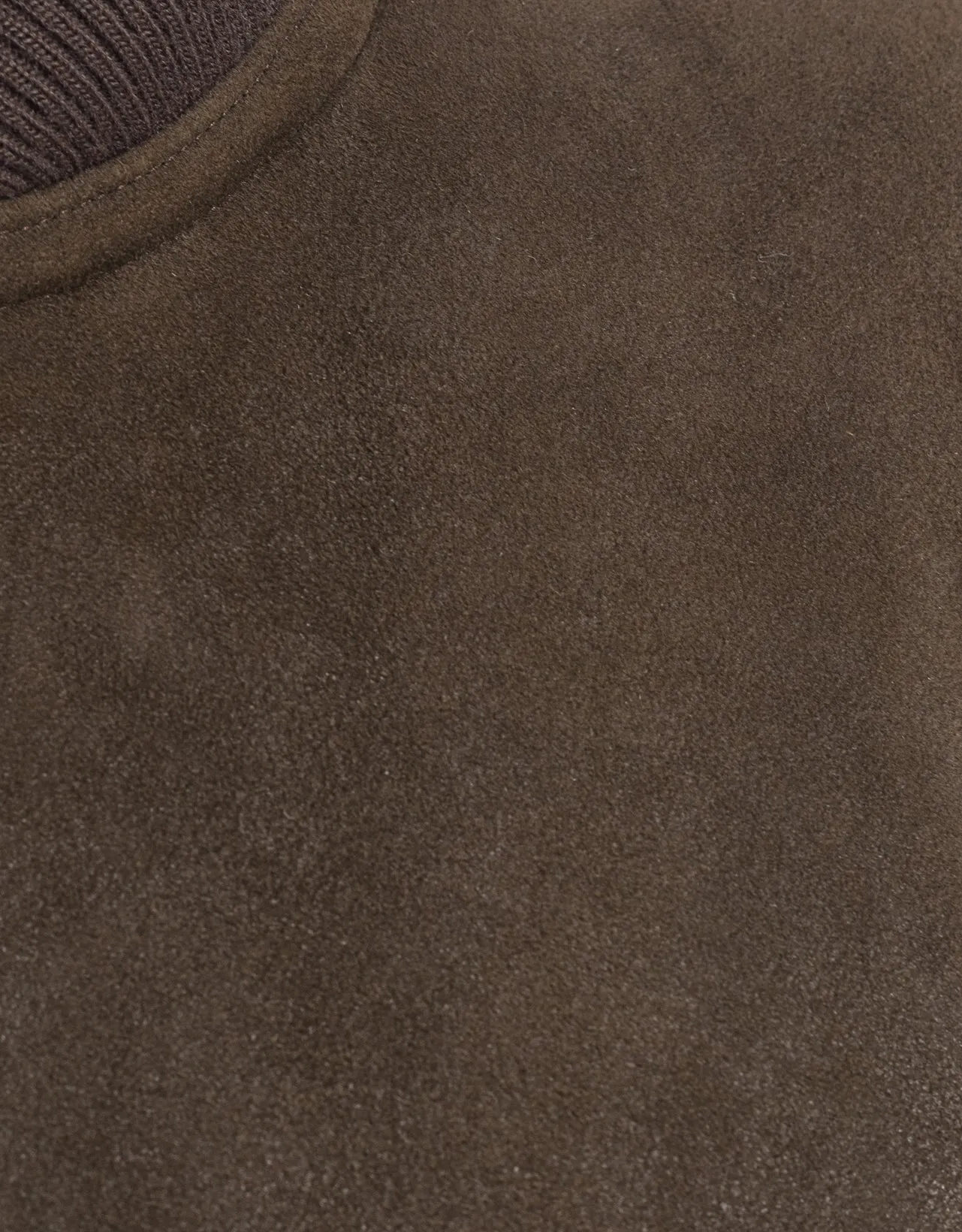 DARK BROWN SHEARLING BOMBER JACKET sold by J. Press product image thumbnail 3