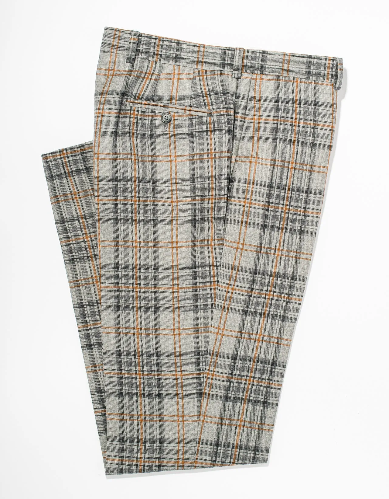 GREY PLAID TROUSERS - CLASSIC FIT sold by J. Press