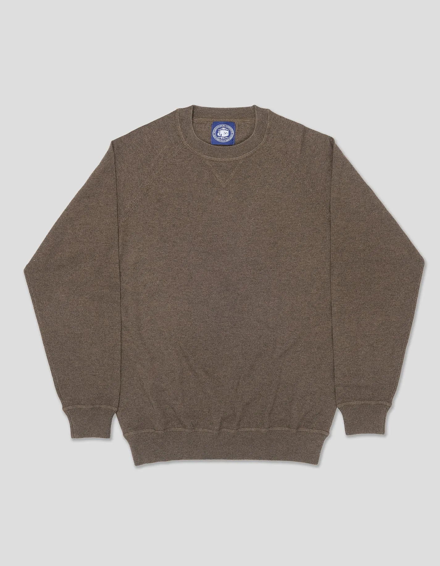 MERINO WOOL/COTTON CREW NECK SWEATSHIRT - OLIVE sold by J. Press