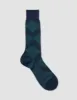 ARGYLE WOOL MID CALF SOCK - NAVY sold by J. Press