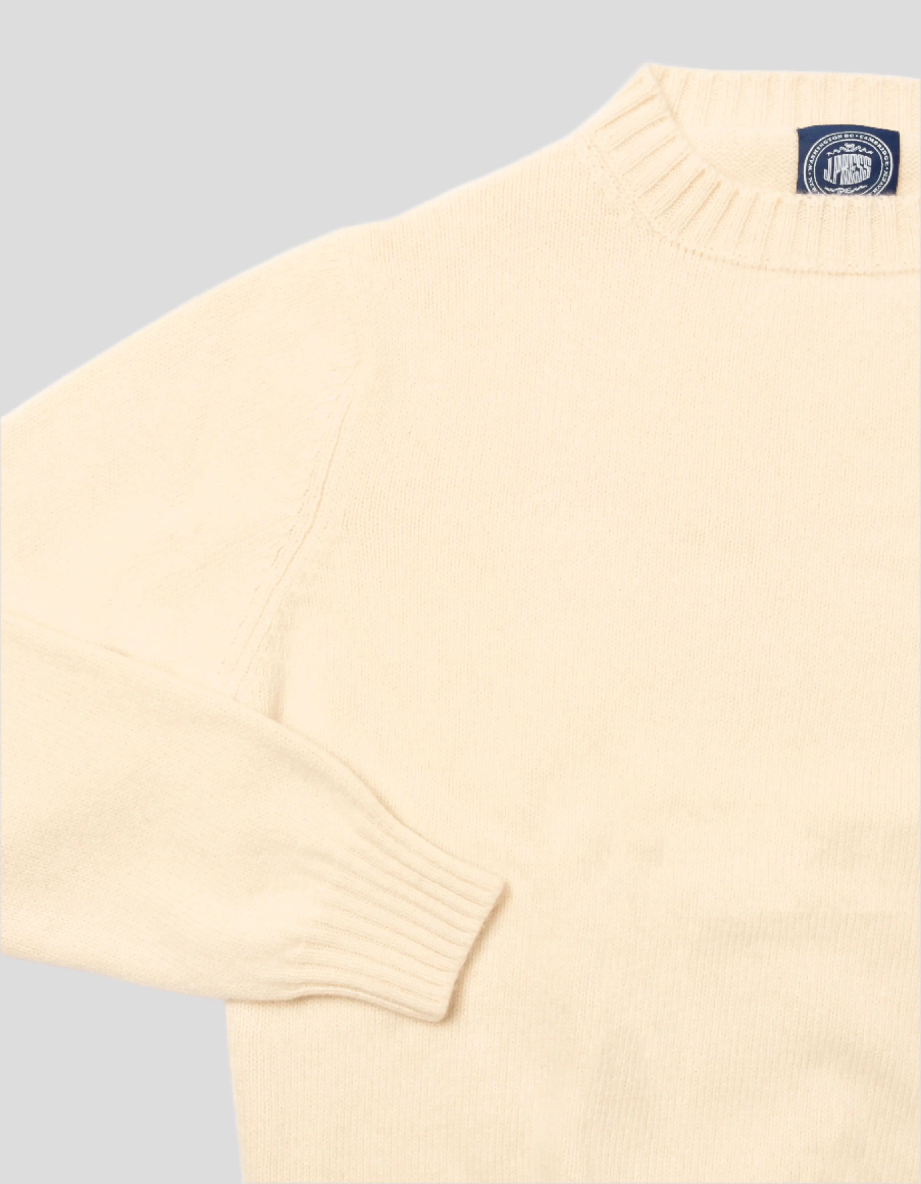 ECRU CASHMERE CHUNKY CREW NECK sold by J. Press product image thumbnail 3