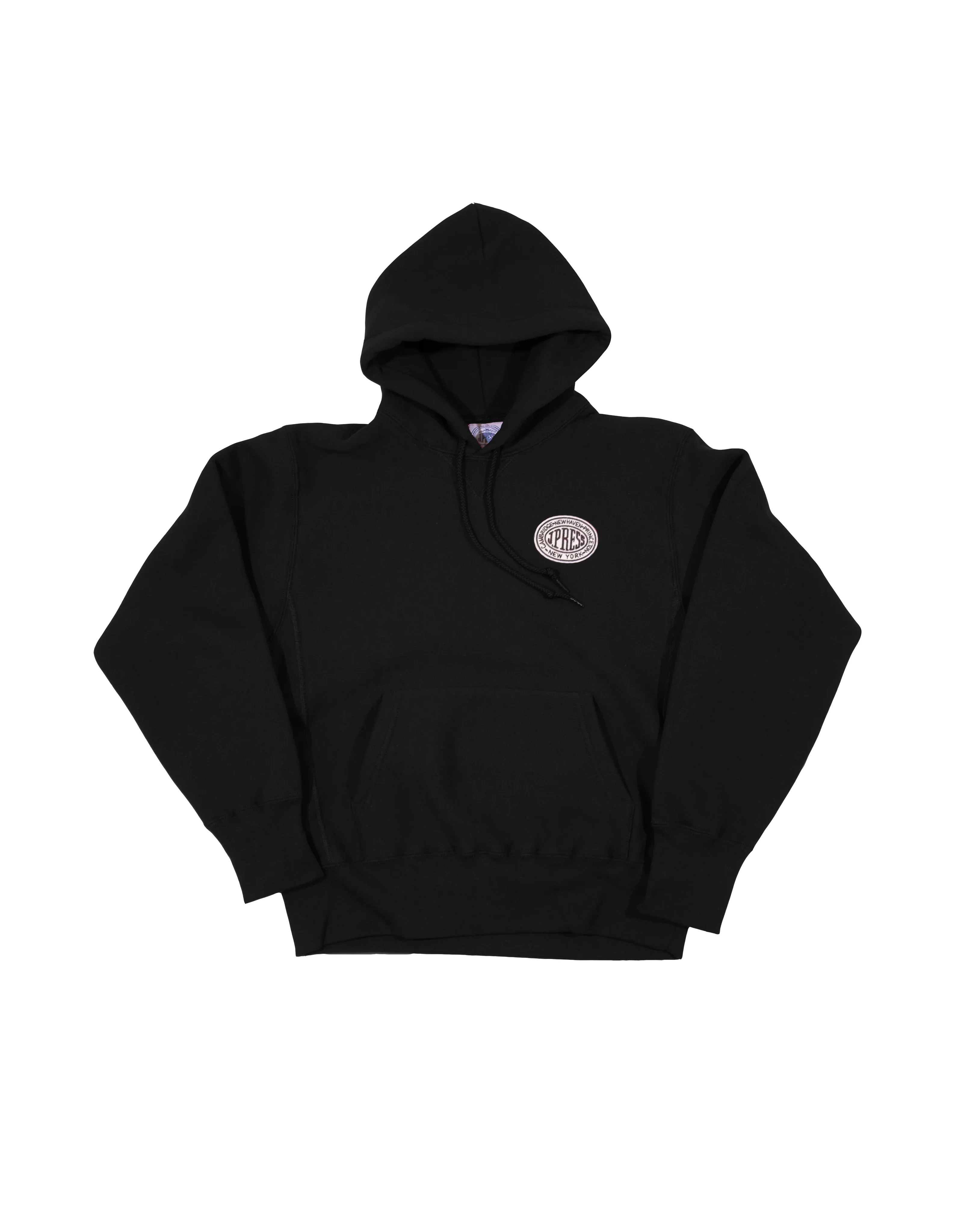 VINTAGE J.PRESS LOGO HOODIE - BLACK sold by J. Press