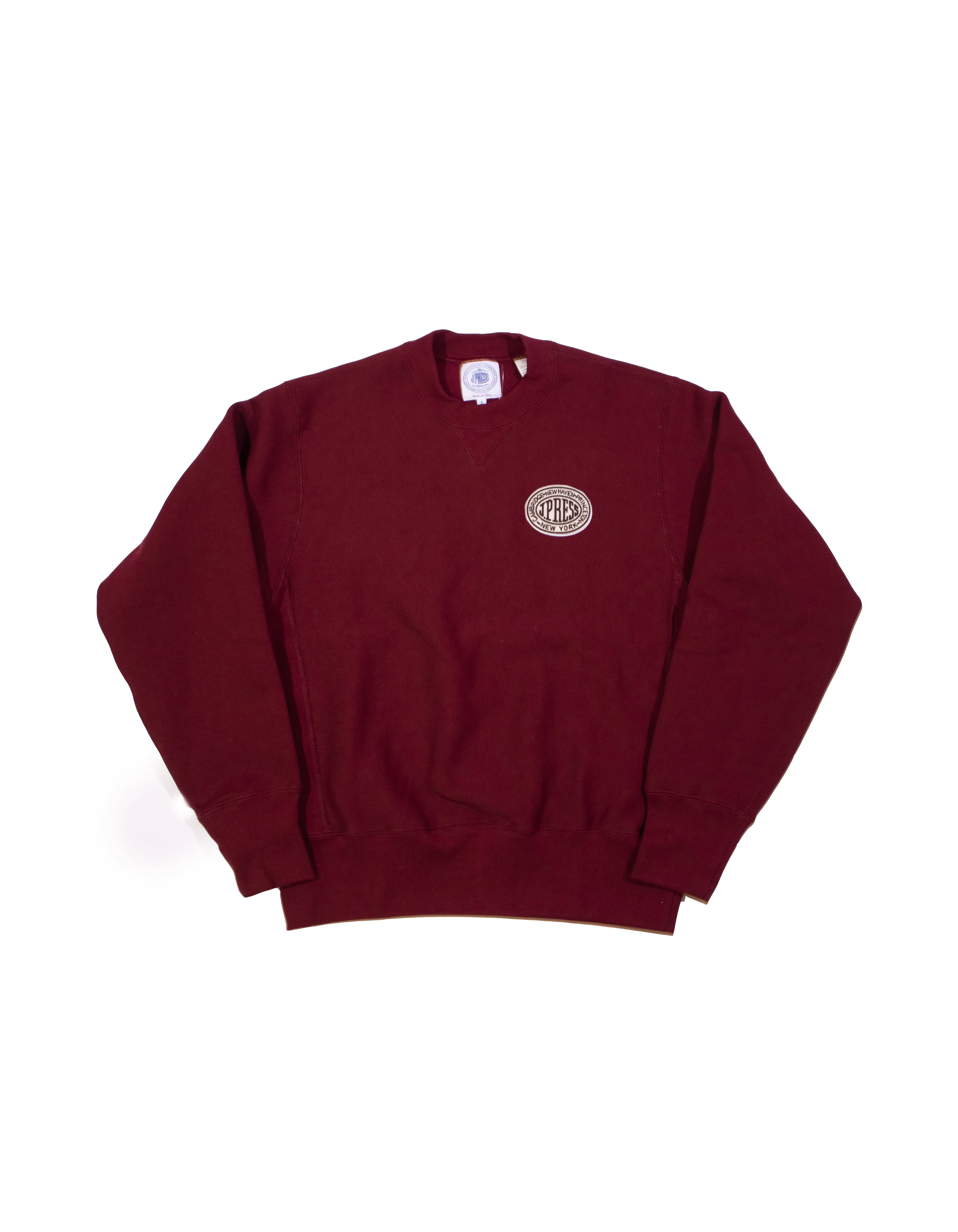 VINTAGE J.PRESS LOGO SWEATSHIRT - BURGUNDY sold by J. Press