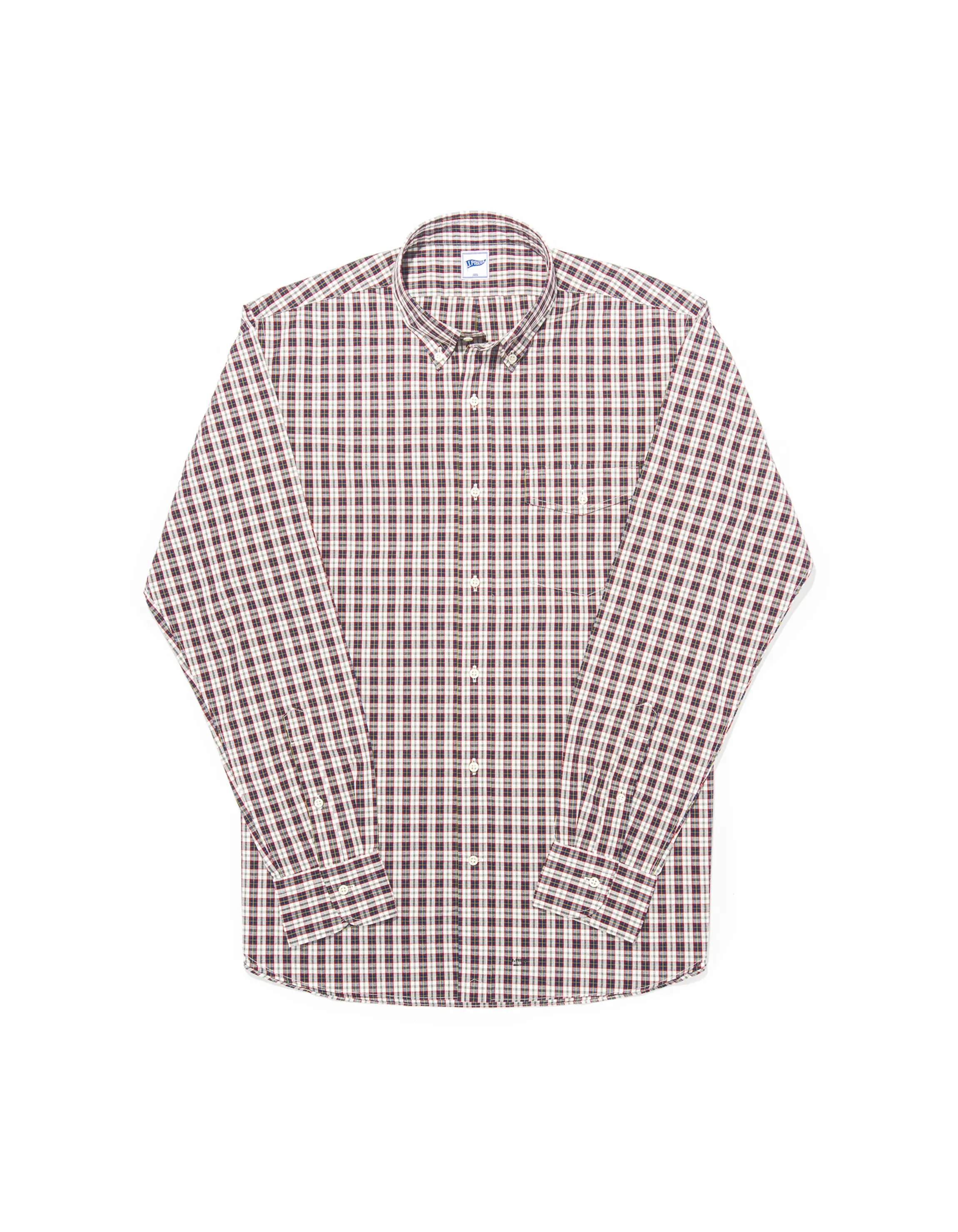 NAVY/WHITE MINI CHECK SHIRT sold by J. Press