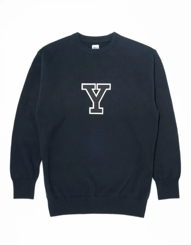 Yale Cotton Crewneck "Y" Sweater sold by J. Press