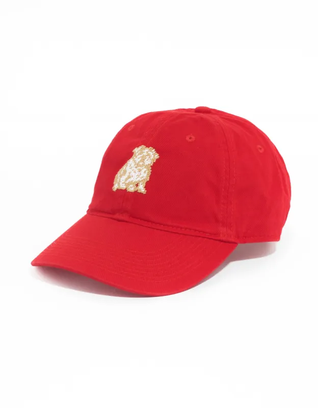 Bulldog Needlepoint Hat sold by J. Press