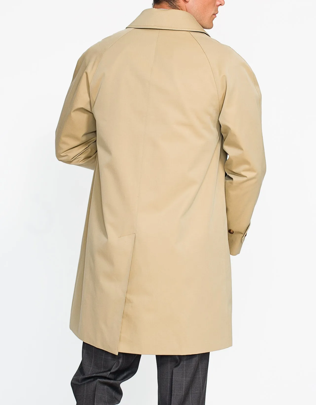 J. PRESS X GRENFELL TAN COTTON RAINCOAT - SHORT sold by J. Press product image thumbnail 2