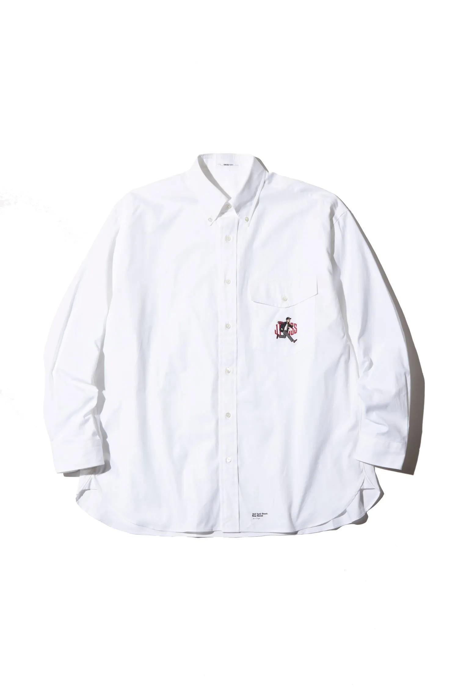 AARON CHANG BAGGY FIT OXFORD SPORT SHIRT - WHITE sold by J. Press