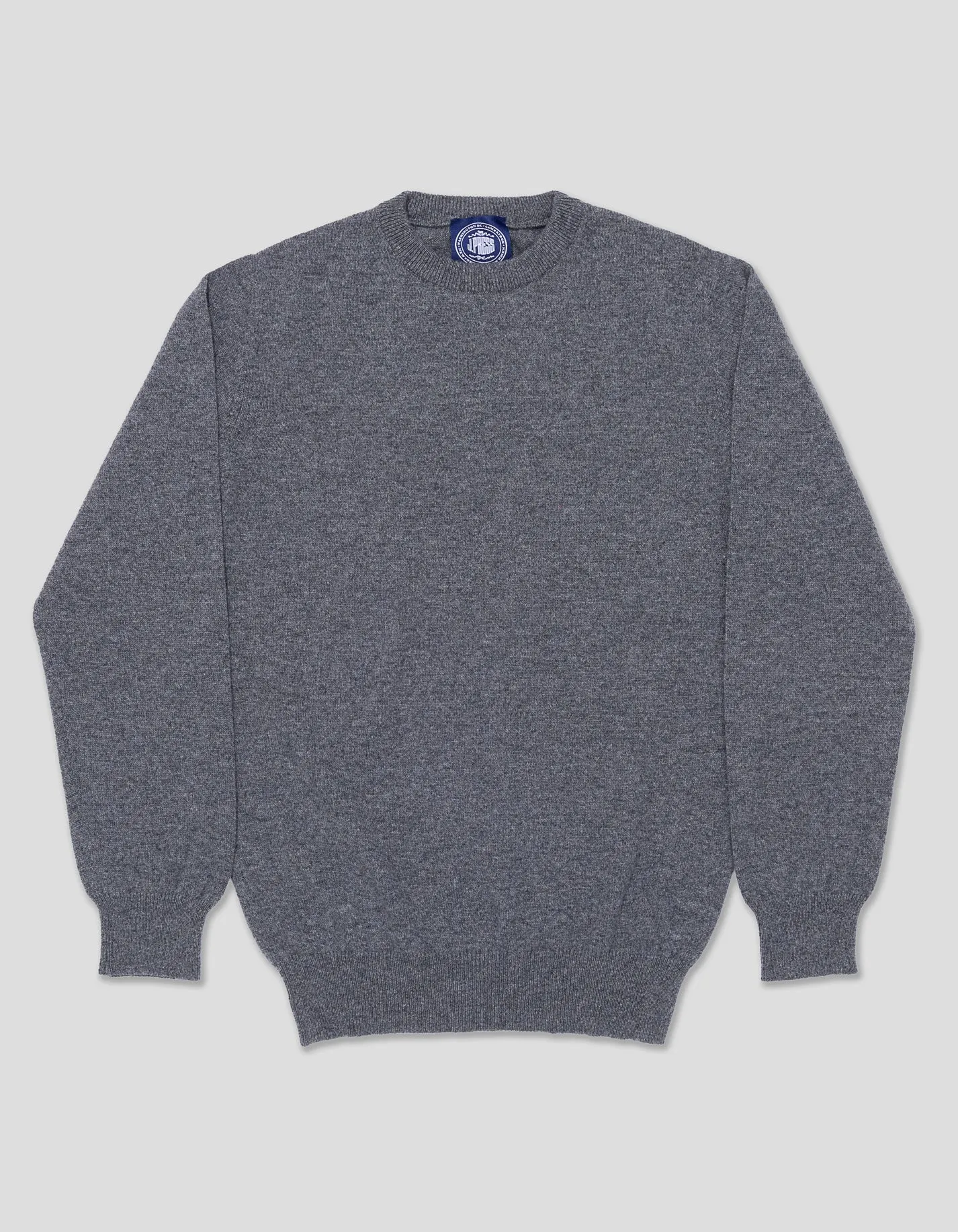 MID GREY CASHMERE CREW NECK SWEATER sold by J. Press