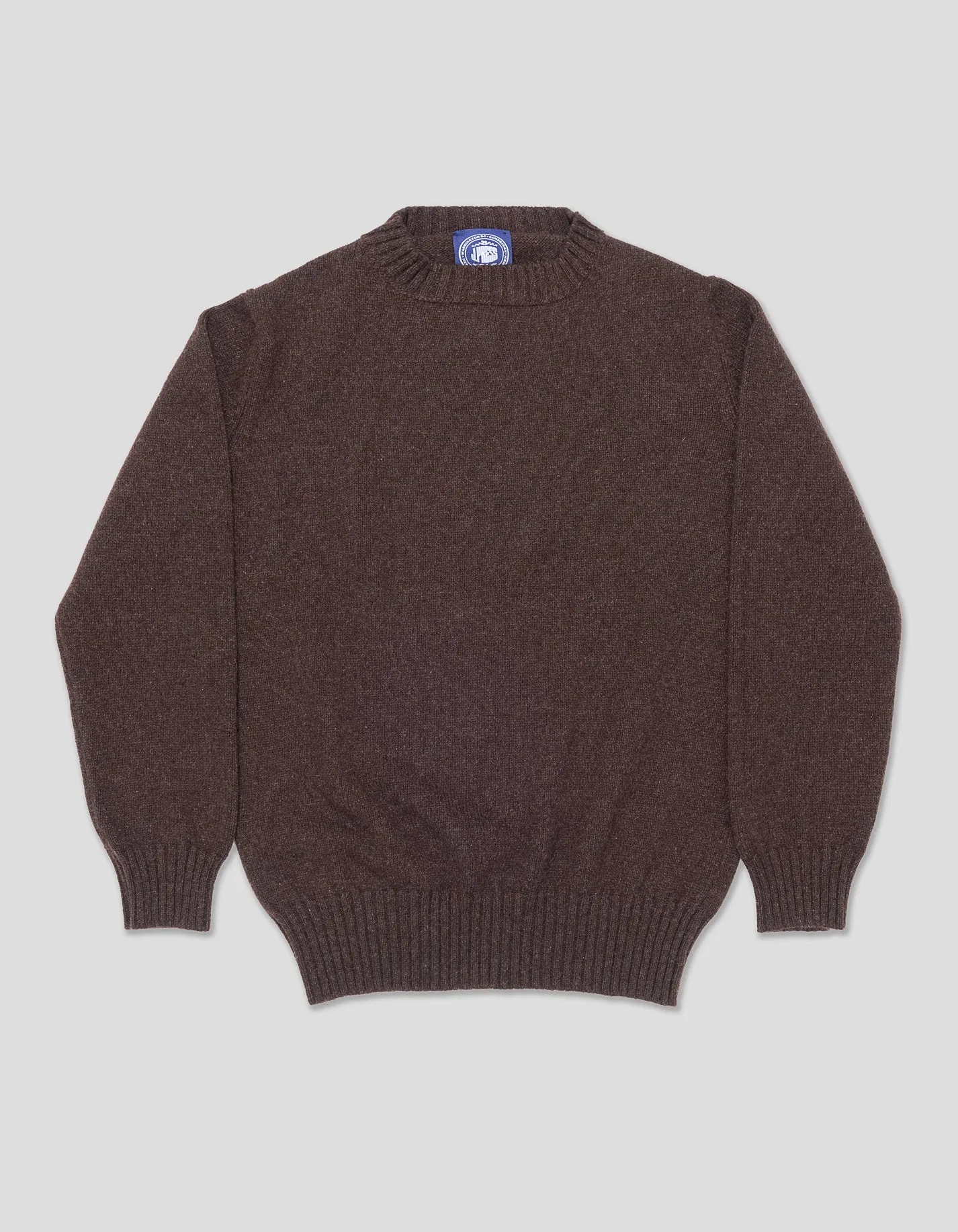 BROWN CASHMERE CHUNKY CREW NECK sold by J. Press