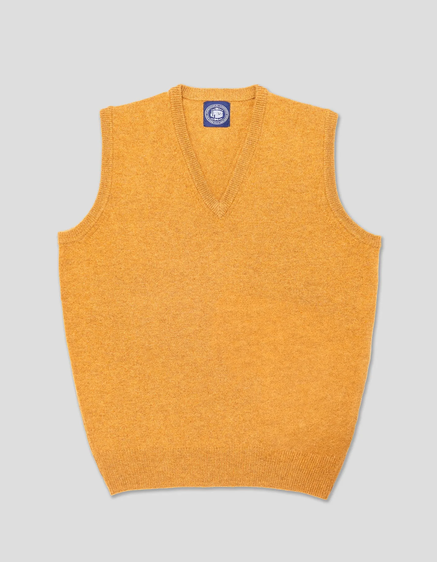 LAMBSWOOL V NECK VEST - GOLD sold by J. Press