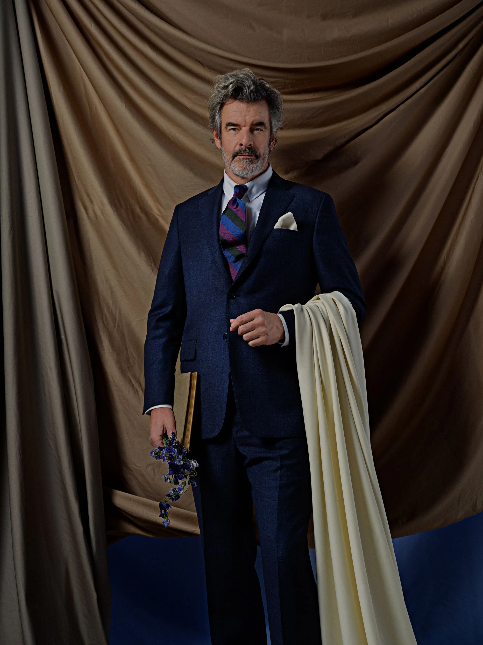 MEDIUM BLUE SHADOW PLAID 12Os WOOL SUIT sold by J. Press product image thumbnail 2