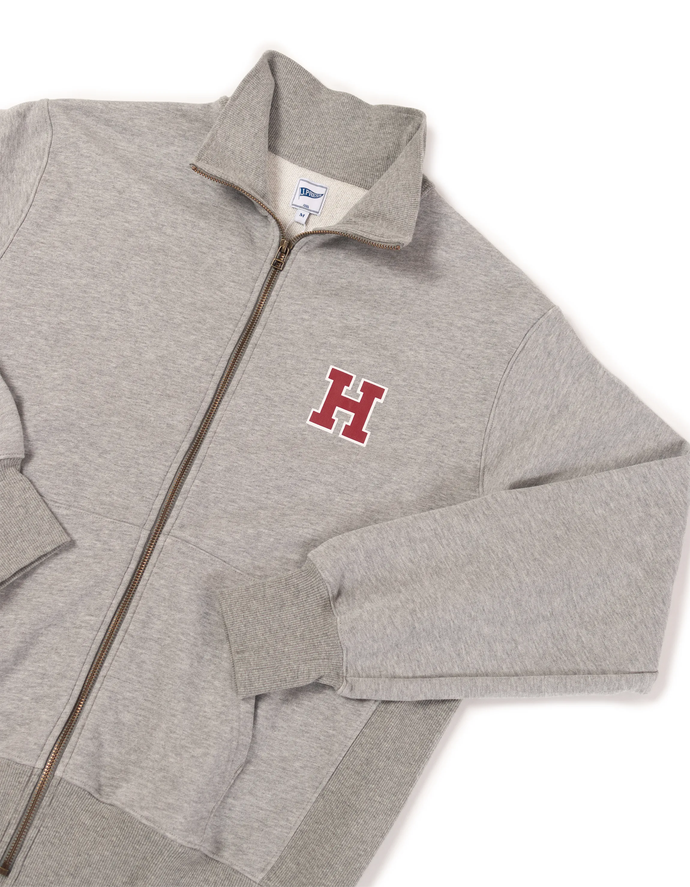 Harvard Zip Up "H" Sweatshirt sold by J. Press product image thumbnail 2