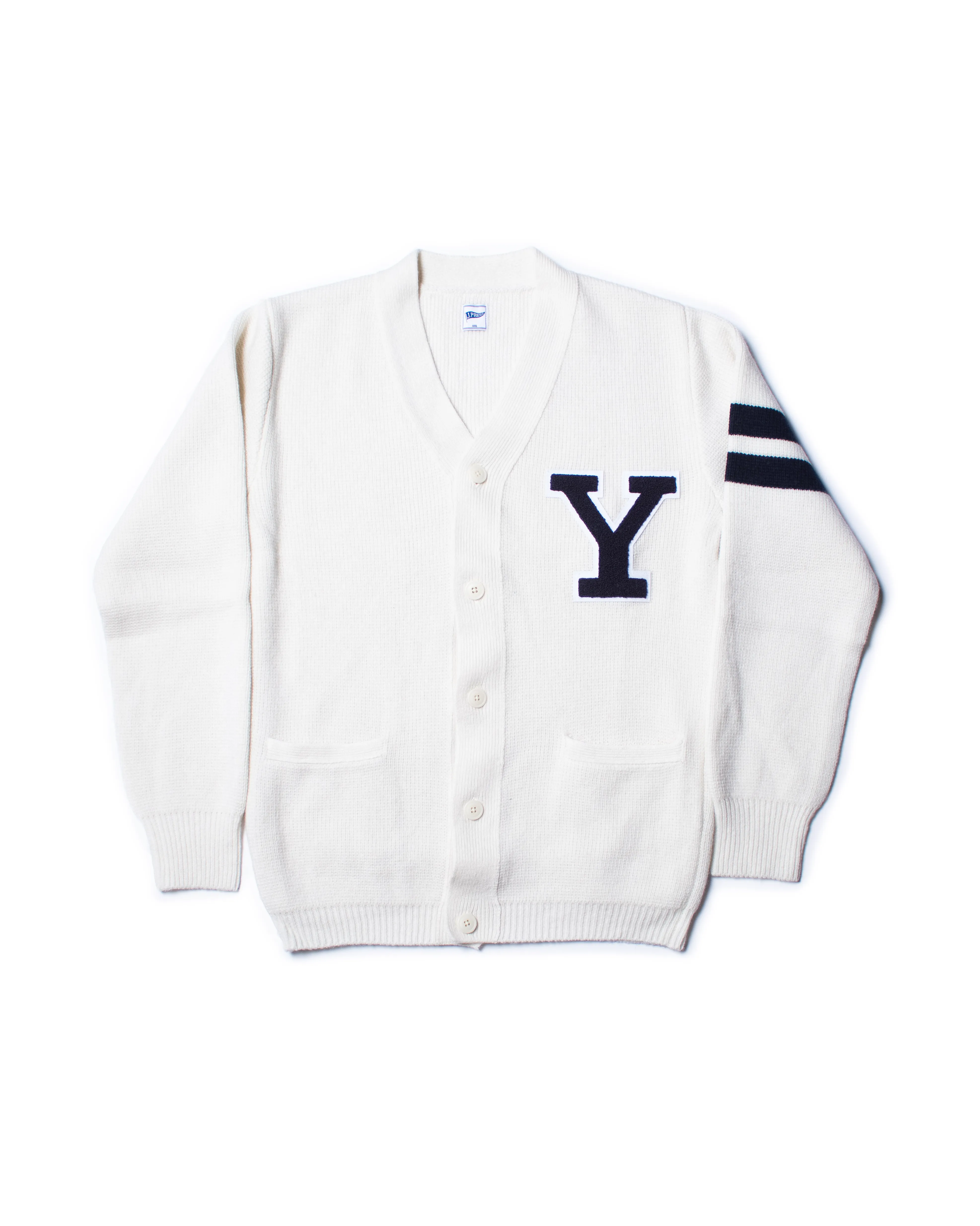 Yale Wool Varsity Cardigan sold by J. Press