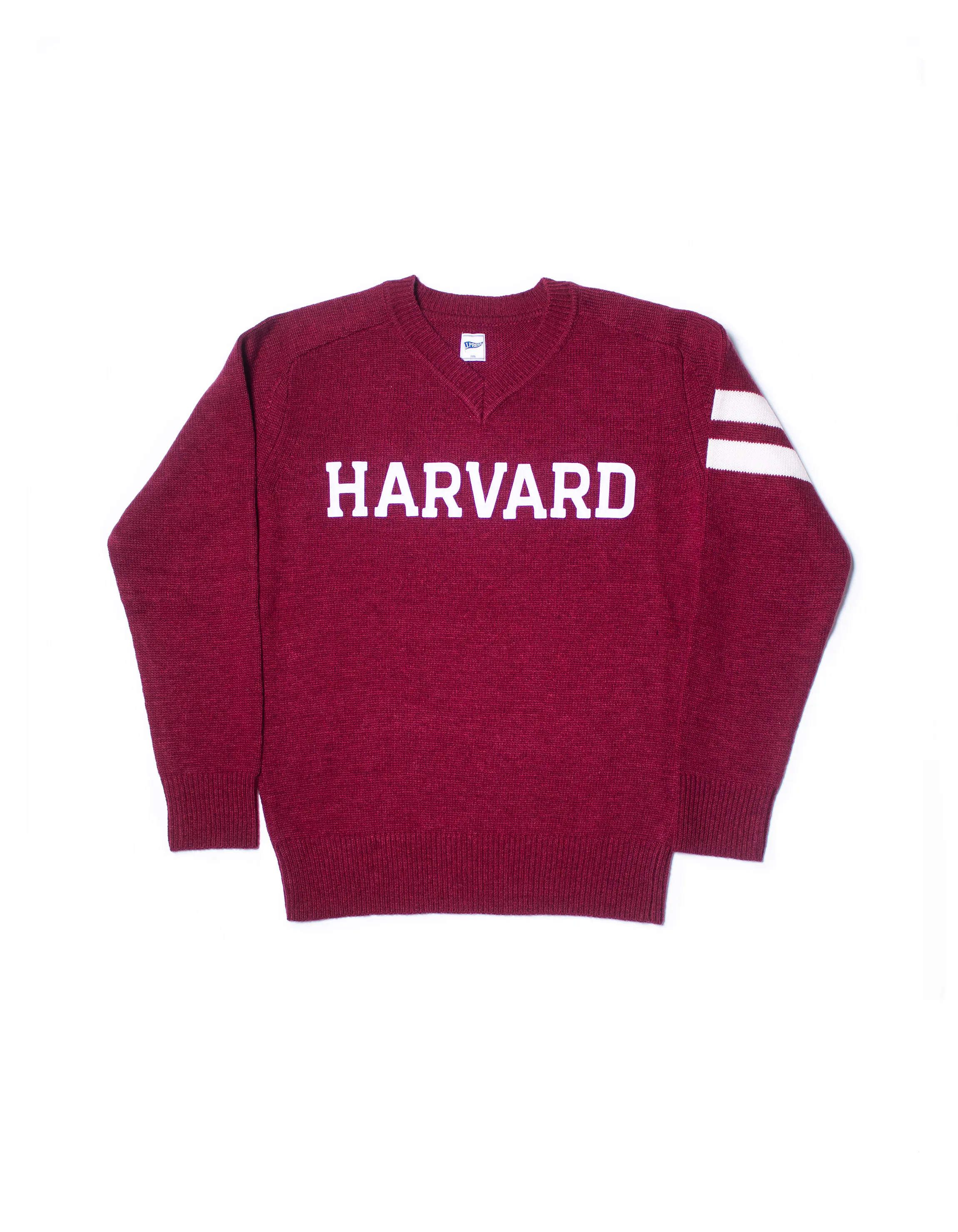 Harvard Wool Varsity V-Neck Sweater sold by J. Press
