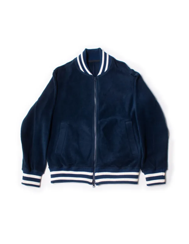 POLAR FLEECE TRACK JACKET - NAVY sold by J. Press