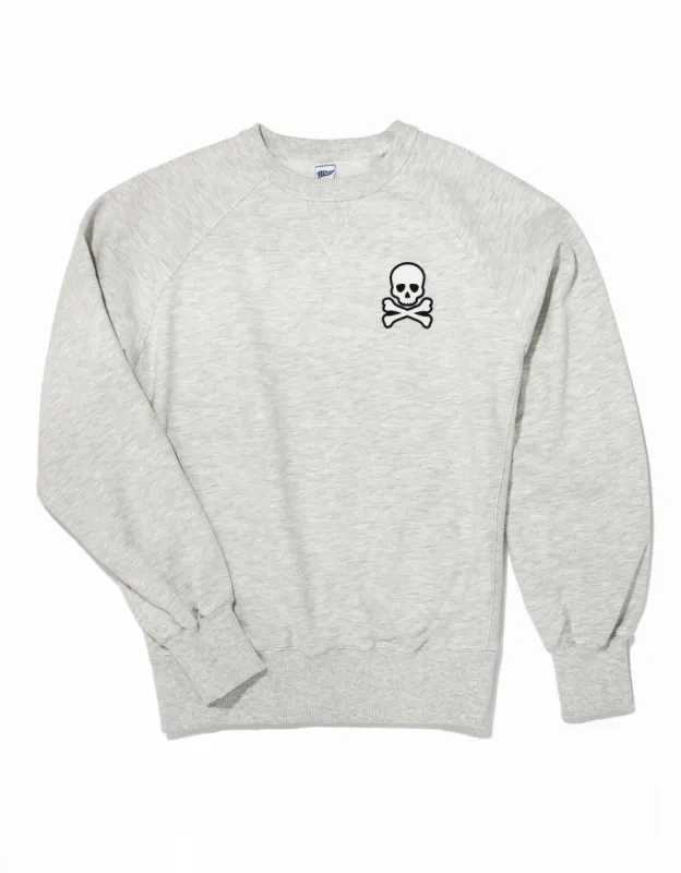 SKULL AND CROSSBONES SWEATSHIRT - GREY sold by J. Press
