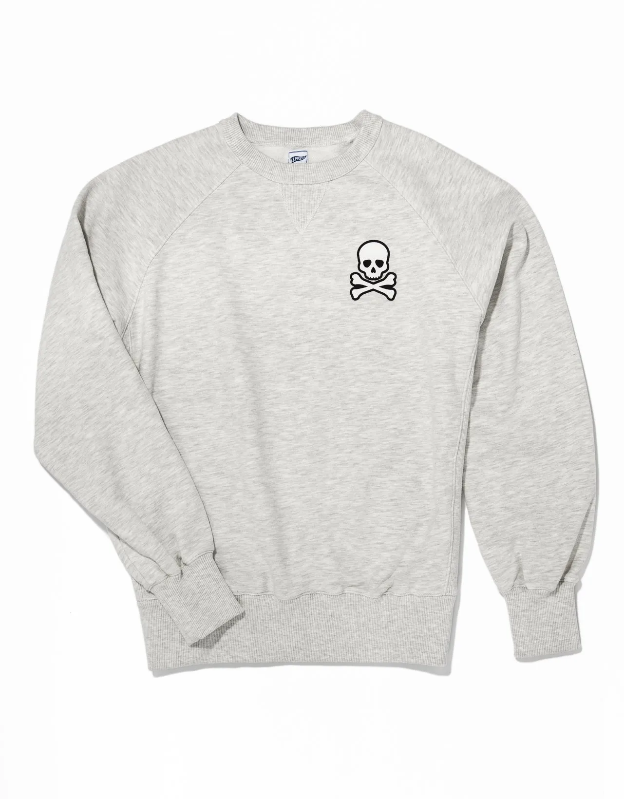 Grey Skull And Crossbones Sweatshirt sold by J. Press