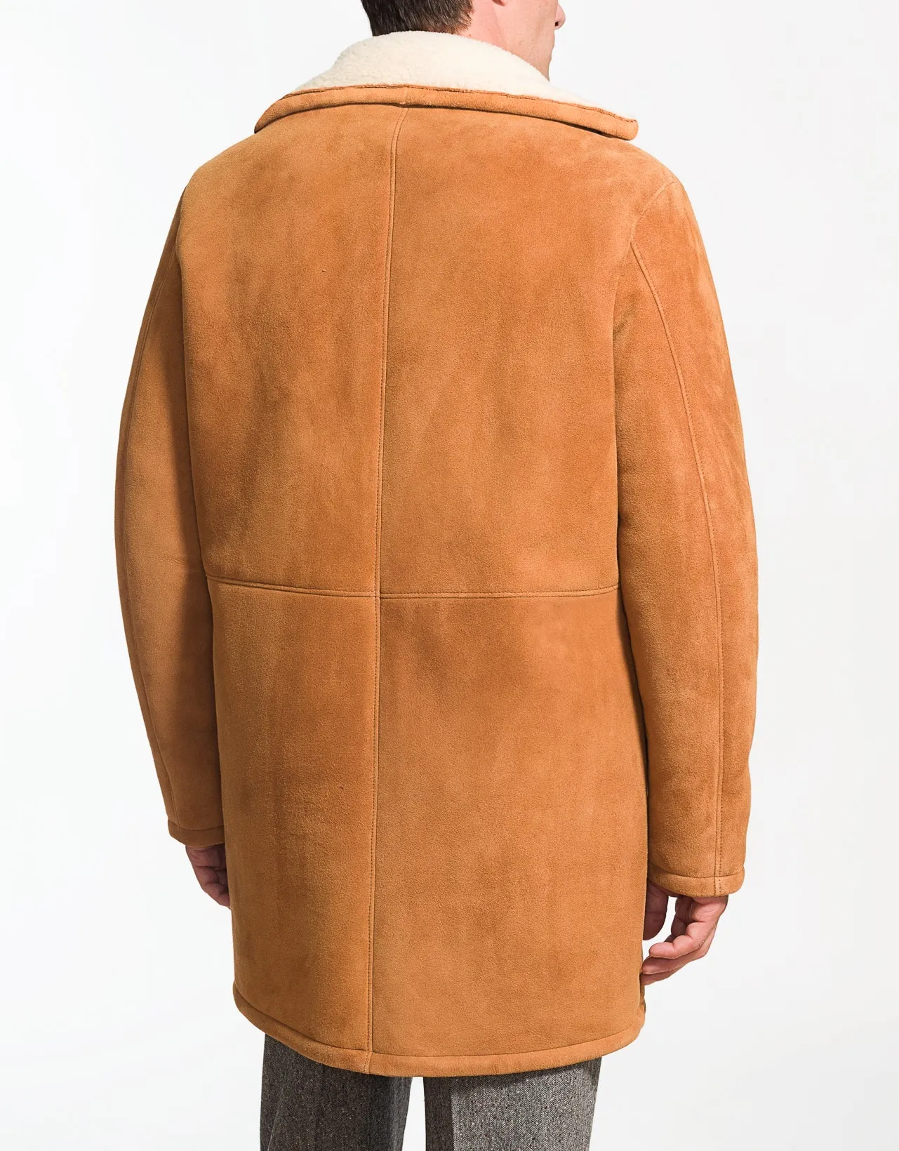 SHEARLING COAT IN TAN sold by J. Press product image thumbnail 2