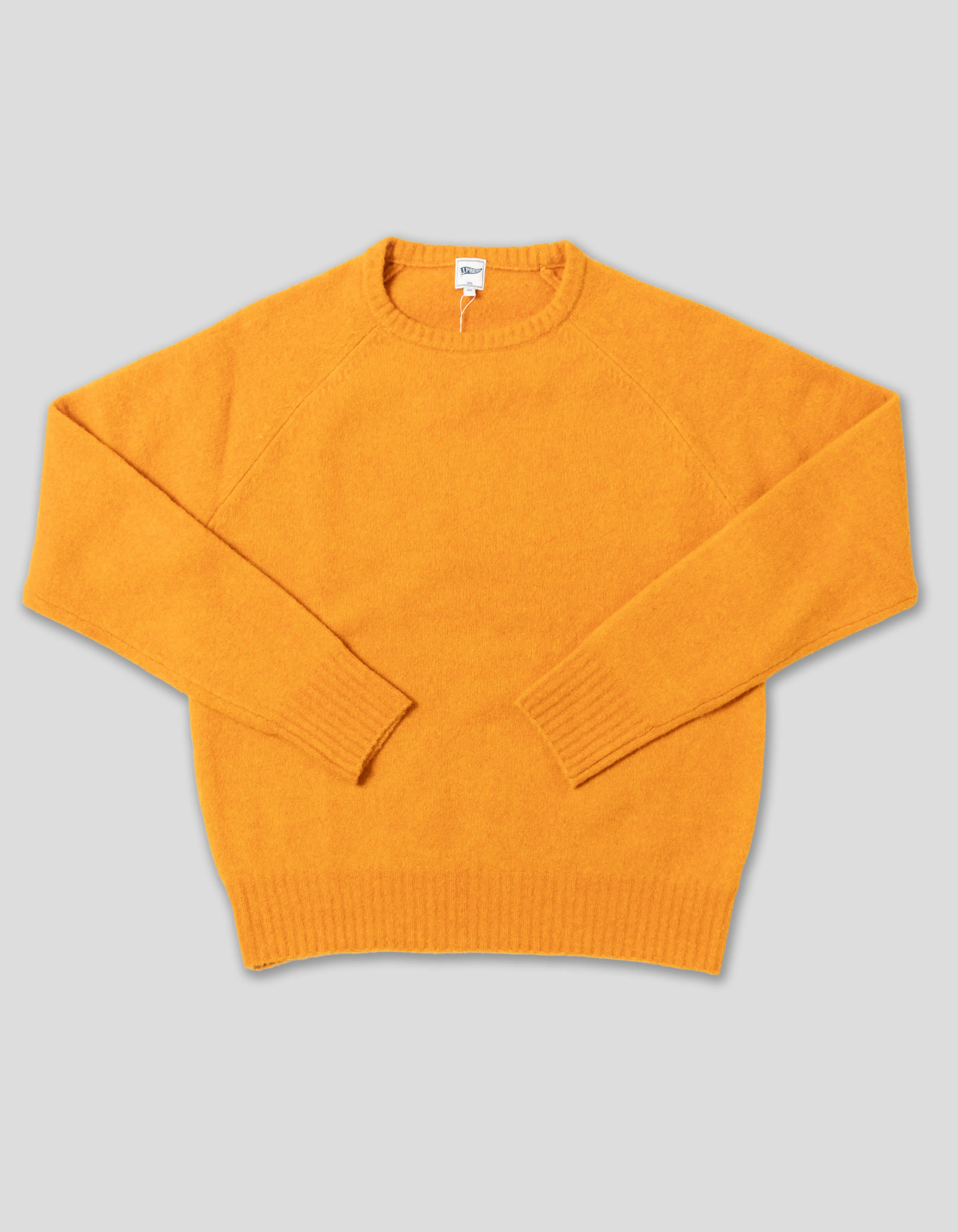 Solid Orange Crewneck Sweater - Trim Fit sold by J. Press
