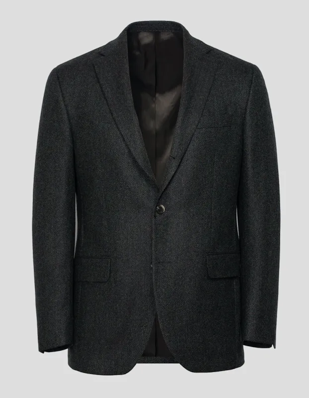 OLIVE HERRINGBONE SPORT COAT sold by J. Press