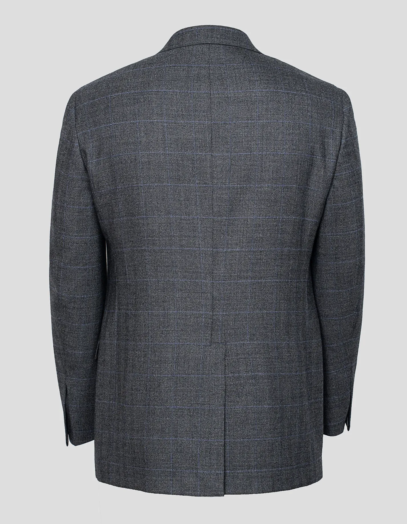 LIGHT GREY HERRINGBONE WITH BLUE PANE SUIT sold by J. Press product image thumbnail 3