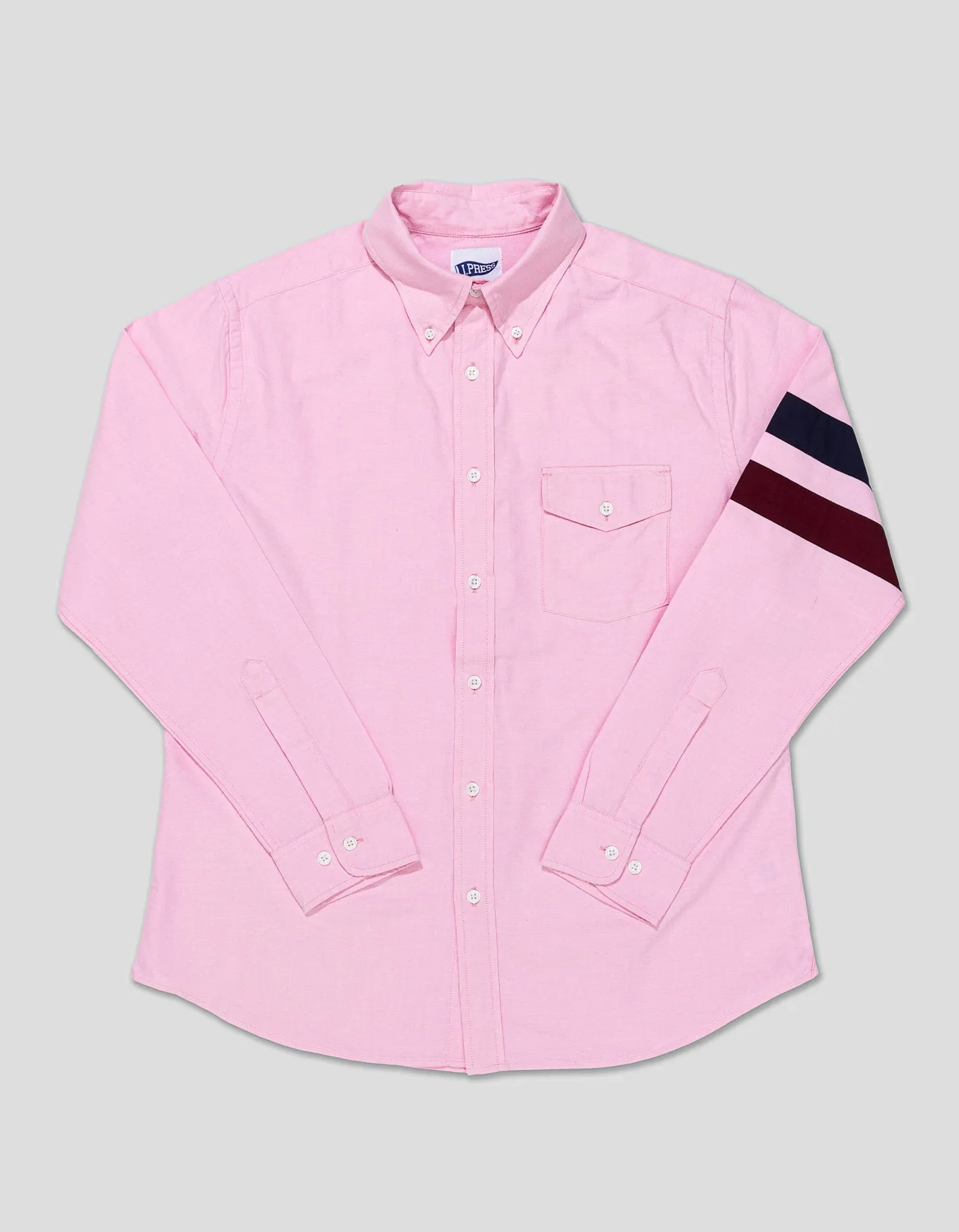 Pink Sleeve Stripe Oxford Shirt sold by J. Press