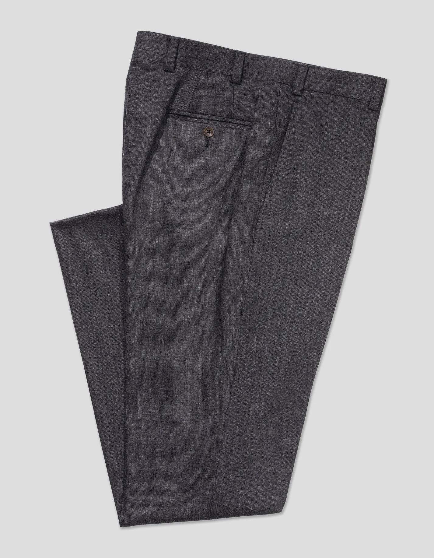 CHARCOAL TIC WEAVE TROUSERS - CLASSIC FIT sold by J. Press