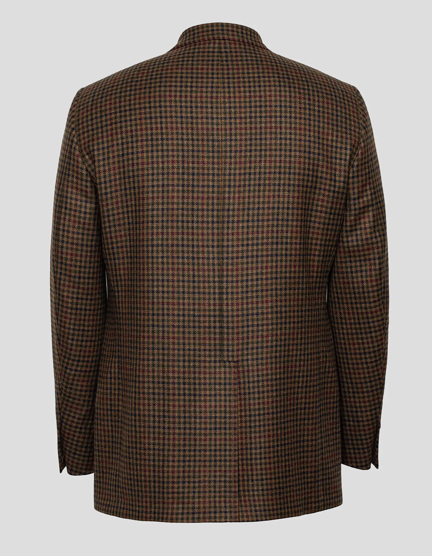 Made-in-Canada Windowpane Olive Brown & Rust Pure Cashmere Sport Coat sold by J. Press product image thumbnail 2