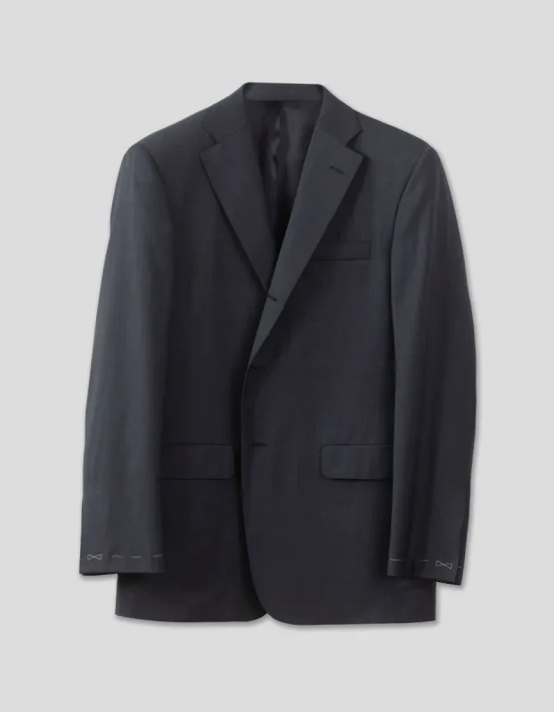 DARK BLUE TIC WEAVE 120s WOOL SUIT sold by J. Press