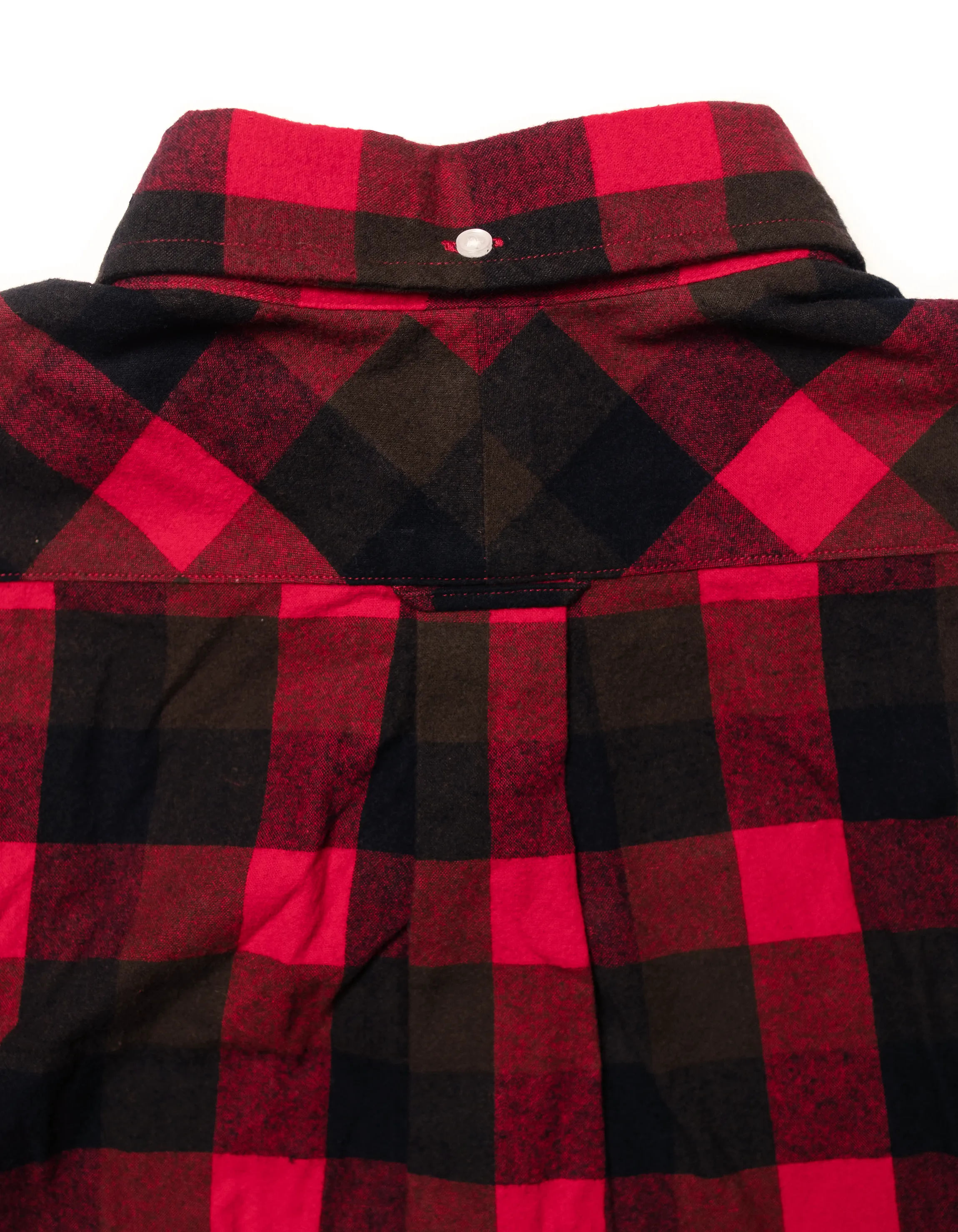 Red Plaid Cotton Flannel Sport Shirt - Trim Fit sold by J. Press product image thumbnail 2