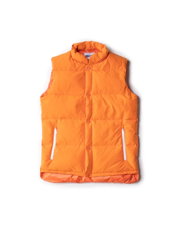 Orange Down Puffer Vest - Trim Fit made by J. Press
