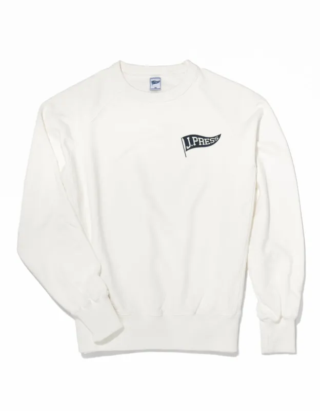 J. PRESS SWEATSHIRT - WHITE sold by J. Press