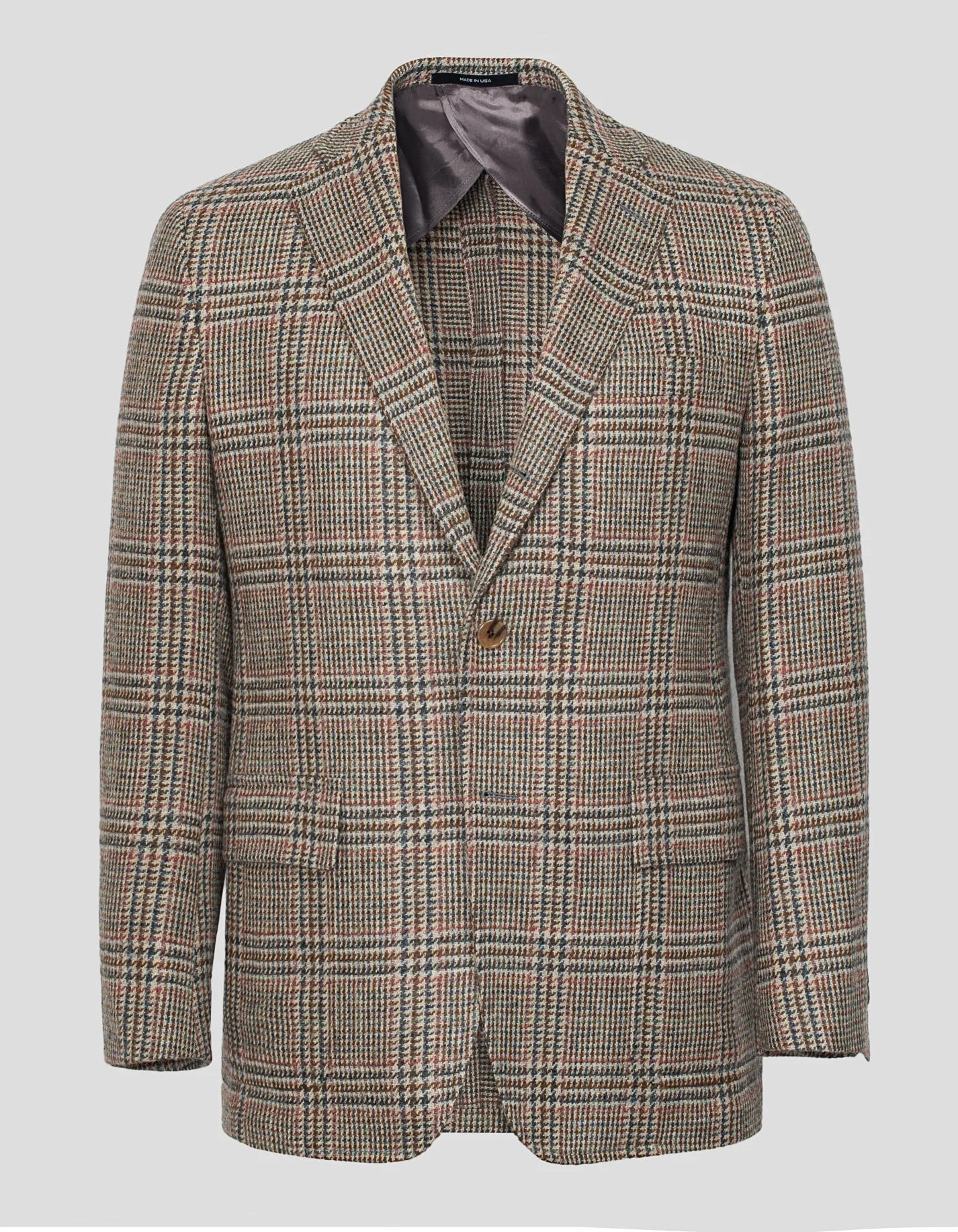 MAGEE LIGHT BROWN MULTI PLAID SPORT COAT sold by J. Press