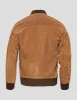 TAN SUEDE BOMBER JACKET sold by J. Press