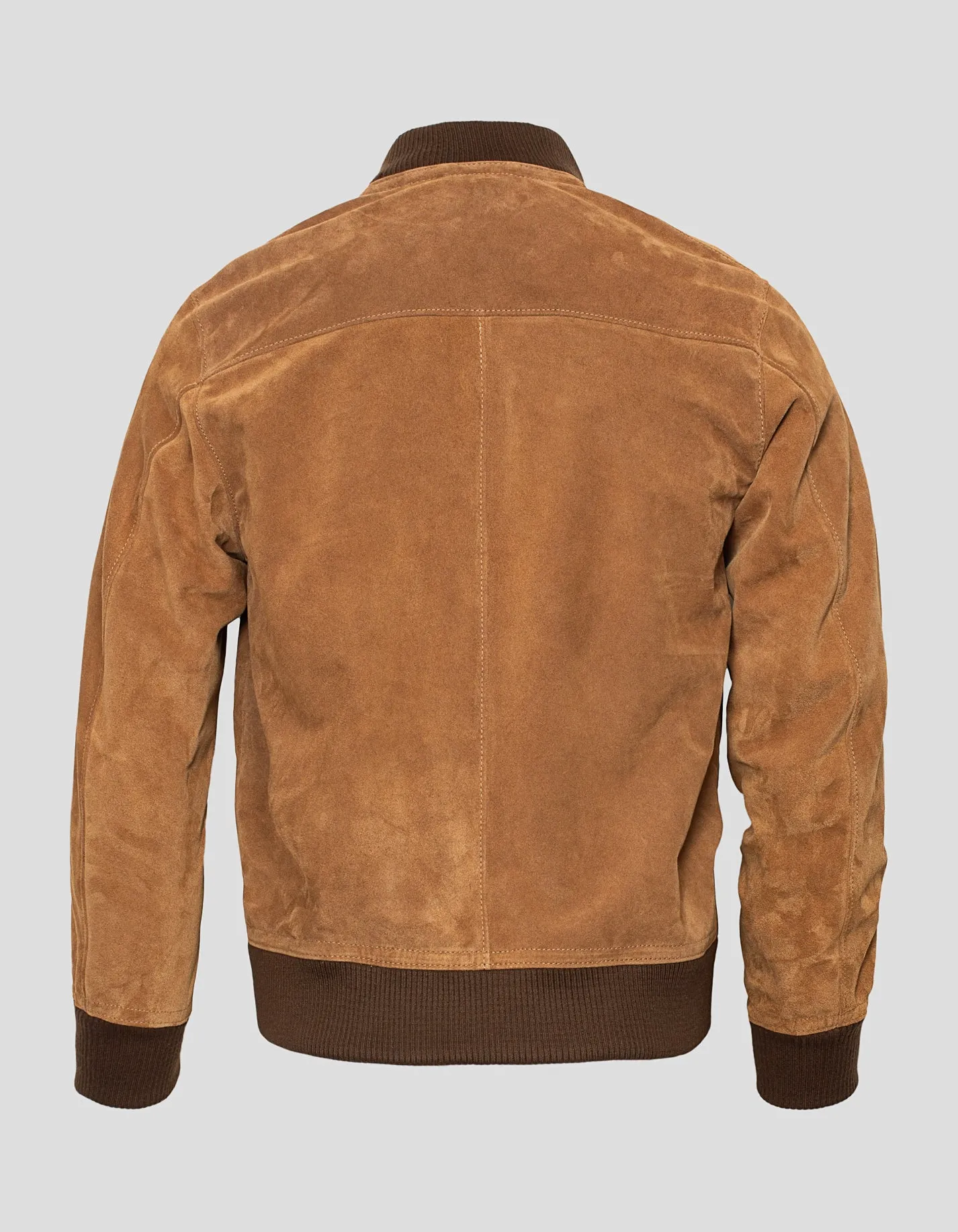 TAN SUEDE BOMBER JACKET sold by J. Press product image thumbnail 3