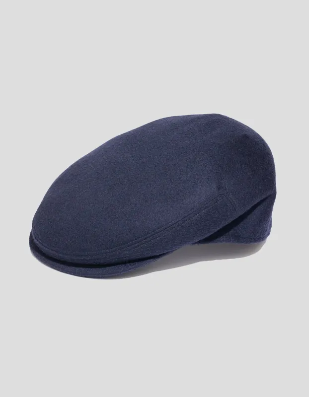 CASHMERE IVY CAP - NAVY made by J. Press