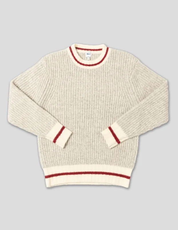 Grey Marl Shaker Knit Sweater - Trim Fit sold by J. Press